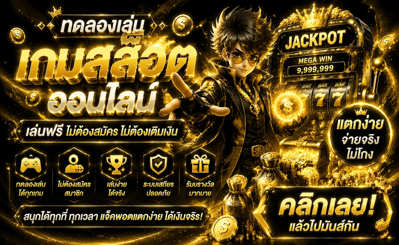 ทดลองเล่นสล็อต PG เว็บตรง SMILEBET ฟรีไม่ต้องสมัคร