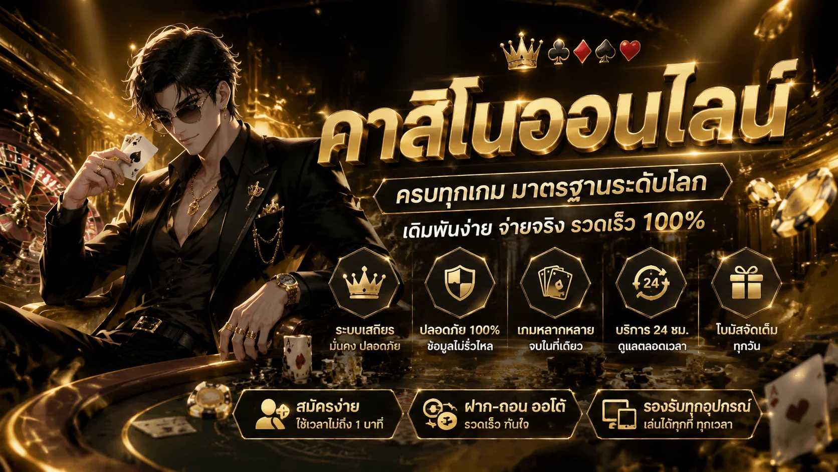 คาสิโนออนไลน์ SMILEBET บาคาร่า รูเล็ต ถ่ายทอดสด